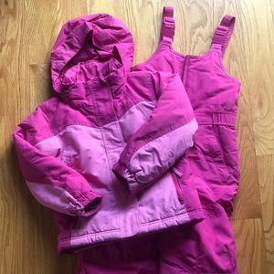 LLBean snow suit girls, size 4T